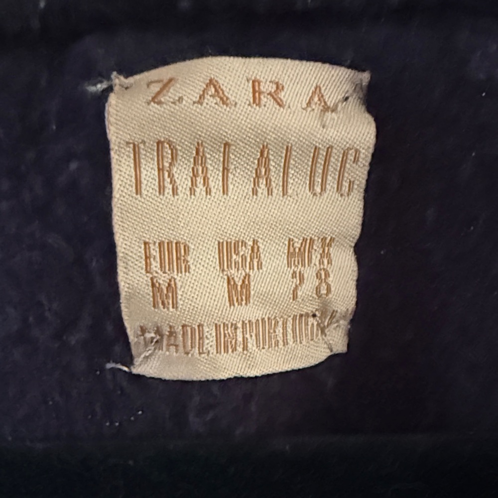 This is a black Zara TRF embroidered eagle sweatshirt. - Picture 5 of 5